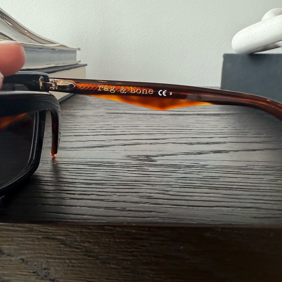 Rag & Bone Black and Brown Angular Sunglasses - Picture 3 of 6